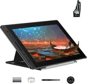 HUION KAMVAS Pro 16 Graphics Drawing Tablet with Screen and Skeleton Artist Glove