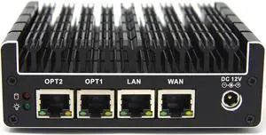 Protectli Vault FW4C - 4 Port, Firewall Micro Appliance/Mini PC - Intel J3710, 2.5G Ports, AES-NI, 8GB DDR3 RAM, 120GB SSD