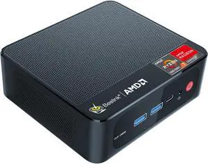 Beelink SER5 Mini Pc,AMD Ryzen 7 5825U PRO(8C/16T,up to 4.5GHz),Mini Computer with 16GB DDR4 RAM/500GB M.2 2280 SSD,Micro Pc Support 4K FPS,WiFi6/BT5.2/USB3.2/Home/Office/Game