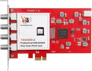TBS6909X DVB-S/ S2/ S2X 8 Tuner PCI Express Digital Satellite TV Card for Live TV