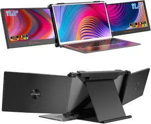 XYTEC 11.6" Laptop Screen Extender, 1080P FHD IPS Triple Portable Monitor for Laptop, HDMI/USB A/Type C Plug and Play Laptop Monitor Extender for 13-17.3" Laptops (Mac/Windows/Android/Switch)
