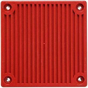 Wheelock AH-24WP-R Weatherproof Audible Horn Surface Mount, Red, Continuous or Temporal Tone (Code 3), Sound Pattern Synchronization, 3 Sound Levels