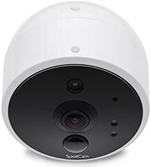SpotCam Solo 2 Outdoor Wireless Security Camera 1080p Wire-Free Built-in Lithium Battery 2-Way Audio Night Vision PIR Motion Siren w/Built-in SD Slot & 7 Days Free Cloud Recording, Made in Taiwan