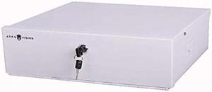 Ares Vision Heavy Duty Steel 18" x 18" x 5" DVR/PC/TV Security Lock Box with 16 Gauge steel walls, Lock & Key, Removable top, and Exhaust Fan. Great security box for any electronic devices!