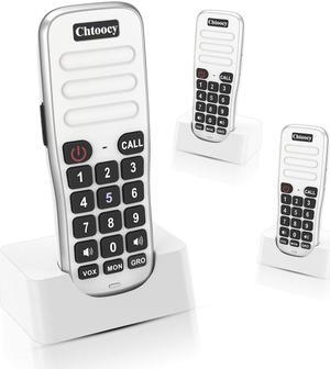 Intercoms Wireless for Home 1 Mile Range 10 Channel, Chtoocy Rechargeable Wireless Intercom System for Home Business Office, Handheld Home Room to Room Communication System (3 Packs, White)
