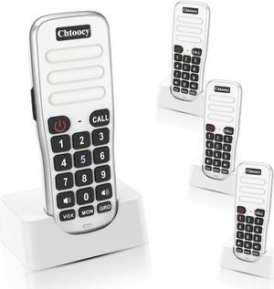 Rechargeable Intercoms Wireless for Home Room to Room 5280 Feet Range 10 Channel, Wireless Intercom System for Home Business Office, Chtoocy Handheld Communication System Expandable (4 Packs, White)