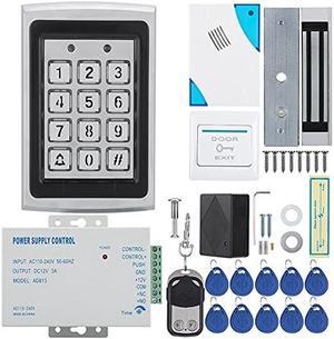 Door Access Control System Access Control Card Password Door Security System Kit Single Door Magnetic Lock IP/TCP RFID Door Entry keypad with EXIT Button