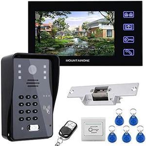 Touch Key 7 Lcd RFID Password Video Door Phone Intercom System Kit+ Electric Strike Lock+ Wireless Remote Control unlock