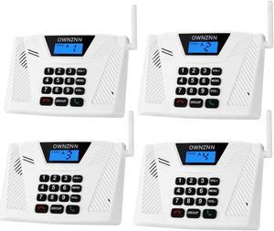 Intercoms Wireless for Home [Upgraded 2023] Hand Free 5300 Feet Range Intercom Real Time, Two Way Communication Home Intercom System with Group Call Full Duplex Intercom for Office Hotel House(4 Pack)