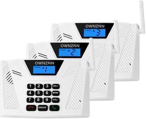 Intercoms Wireless for Home, OWNZNN Intercom Hands-Free Two Way Communication Home Intercom System with Automatic Answering Function [Upgrade] 5300 Feet Range Wireless Intercom System for Home(3Packs)