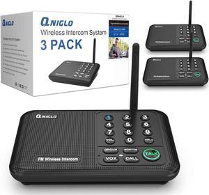 Intercoms Wireless for Home, 5280 Feet Long Range Wireless Intercom System for House, 10 Channels Intercoms System for Business, Room to Room Intercom System with Monitor for Elderly