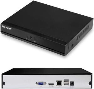 Seculink 16-Channel 4K NVR (1080p/3MP/4MP/5MP/8MP) Ultra HD Network Video Recorder Cloud P2P Remote Access Motion Alert (No Built-in WiFi)