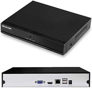 Seculink 10-Channel 4K NVR (1080p/3MP/4MP/5MP/8MP) Ultra HD Network Video Recorder Cloud P2P Remote Access Motion Alert (No Built-in WiFi)