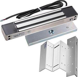 UHPPOTE 600lb Holding Force Outdoor Electric Magnetic Gate Lock with Mount Bracket for Inswinging Door