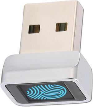 Mini USB Fingerprint Reader for Windows 7 8 10 Fingerprint Scanner Scanner PC Dongle Fingerprint Sensor 360 Degree 0.5STouch Speedy Matching Biometric Portable USB Fingerprint Logger for PC Laptop