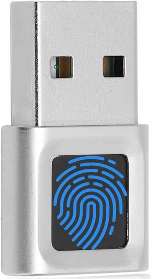 USB Fingerprint Reader Mini Fingerprint Scanner PC Dongle Windows Hello Fingerprint Reader for PC Laptop 360 Degree Touch Speedy Matching Biometric Portable USB Fingerprint Logger for Windows 10/11
