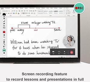Penpower RemoteGo Digital Writing Pad | Video & Voice Comment on PDF | Digital Whiteboard, Annotation, and Screen Recording | Pen Tablet for Adults