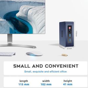 Beelink New 11 Generation Intel N5095 Processor (up to 2.9GHZ), Mini PC,Mini Computer with 8GB DDR4 RAM/ 256GB M.2 SATA SSD, Supports Extended HDD & SSD/4K 60FPS/Dual HDMI/ WiFi5 /BT5.0