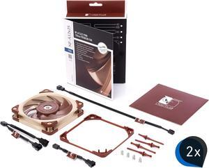 Noctua Bundle: 2X NF-A12x25 PWM + 1x NA-SMFA1, Set for 280mm Water Cooling Radiator