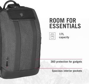 Victorinox Architecture Urban2 City Backpack  Professional Computer Backpack that Holds Laptop Tablet  Water Bottle  Perfect Travel Bag  17 Liters Gray
