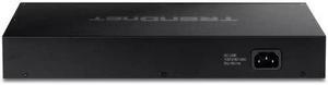 TRENDnet 18-Port Gigabit PoE+ Switch, 16 x 30W PoE+ Ports, 2 Gigabit SFP Slots, 240W PoE Budget, 36Gbps Switching Capacity, 1U 19" Rack Mountable, Lifetime Protection, Black, TPE-TG182