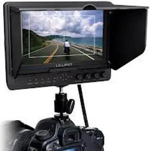 Professional LILLIPUT 7'' 665 /O/P 665GL-70NP/HO/Y/P Color TFT LCD Monitor With HDMI, YPbPr, AV Input HDMI Output / With F-970 & QM91D Battery Plate + Sun Shade Cover + Free Hot-shoe Mount/ 4 NEW Func