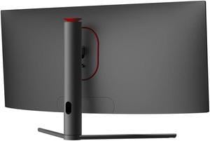 Monoprice Curved Ultrawide Gaming Monitor - 34in, 21:9, 3440x1440p, UWQHD, 144Hz, 1500R, VA, HDMI, DisplayPort - Dark Matter Series,Black