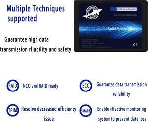 SSD 2.5 SATA III 64GB Dogfish High Performance Internal Solid State Drive for Desktop Laptop 5 Unit Package Pack [64GB(5 Packs),2.5-SATA3]