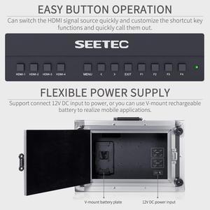 SEETEC ATEM156CO 156 Inch Live Streaming Carryon Broadcast Director Monitor with 4 HDMI Input Output Quad Split Display for ATEM Mini Video Switcher Mixer Pro Studio Television Production