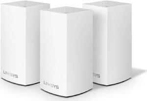 Linksys Velop Mesh Home WiFi System, 4,500 Sq. ft Coverage, 30+ Devices, Speeds up to (AC1300) 1.3Gbps - WHW0103