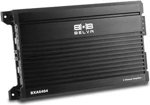 Belva BXA6404 640W Peak BX-Series 2-Ohm Stable Class-A/B 4-Channel Car Audio MOSFET Amplifier