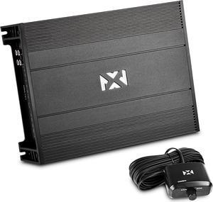 NVX NDA101 1000W MAX Power (500W) RMS N-Series Class-D 1-Ohm Stable Monoblock Subwoofer Amplifier with Included Bass Remote Knob