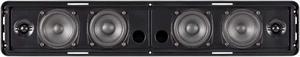 Jensen JSB2000 Non-Amplified Wall Mount Sound Bar, 3-Way Acoustical Design, 48 Watts Power Handling, Frequency Response 70Hz - 20KHz, Nominal Impedance 4 Ohms, Ported/Tuned Enclosure