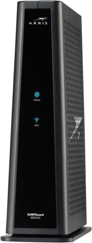 ARRIS SURFboard SBG8300 DOCSIS 3.1 Gigabit Cable Modem & AC2350 Wi-Fi Router , Comcast Xfinity, Cox, Spectrum & more , Four 1 Gbps Ports , 1 Gbps Max Internet Speeds , 4 OFDM Channels, Black
