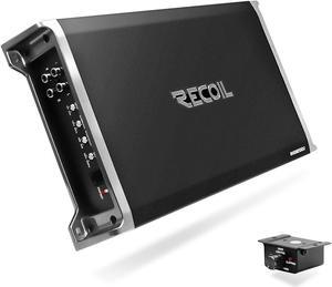 Recoil RED1200-1 2500 Watts Class-D Car Audio Mono-Block Subwoofer Amplifier, 1 Ohm Stable, Remote Bass Knob Included