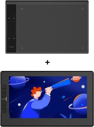 Drawing Tablet VEIKK VKA30 and VK1200 Pen Display Tablet