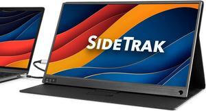 SideTrak  Solo Portable Laptop Monitor 15.6" FHD 1080P LCD Screen | Works with Mac, PC, Chrome, PS4, Xbox, Raspberry Pi, & More | Powered by USB or Mini HDMI | Detachable Padded Case and Kickstand