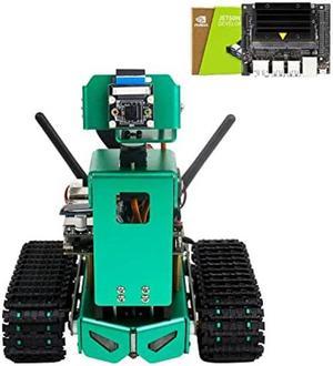 Yahboom Jetson Nano Robot Kit AI Smart Robotic Car Tank Chassis for Adults 3DOF Camera STEM Programmable Electronics Science Project Autopilot (Jetbot Without Jetson Nano)