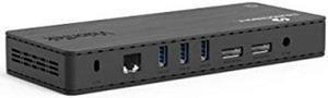 VisionTek VT4800 Thunderbolt 3/ USB-C Docking Station - 60W of Power, 2X DisplayPort, 4X USB-A, 1x USB-C, Audio, Ethernet for Windows/MacOS