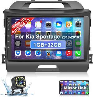 Podofo Android 13 Car Stereo Radio for Kia Sportage 2010-2016, 1+32G HD 9" Touch Screen Car Radio with GPS Navigation, WiFi, Bluetooth,FM/RDS, SWC, iOS/Android Mirror Link + AHD Backup Camera