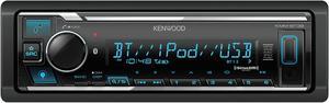KENWOOD KMM-BT38 Bluetooth Car Stereo with USB Port, AM/FM Radio, MP3 Player, Multi Color LCD, Detachable Face, Built in  Alexa, Compatible with SiriusXM Tuner