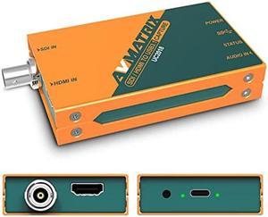 AVMATRIX UC2018 Video Capture Card SDI&HDMI to USB 3.0(Gen1) 1080P60 Uncompressed (YUY2) Video Capture with Line in for Video Conferencing Telemedicine Online Education on OBS, Zoom, Teams, PC/Mac
