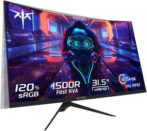 KTC 32 inch Curved Gaming Monitor, 2K 165Hz Monitor, 1440P 144Hz Monitor, 1500R Frameless, 1ms, HDR, FreeSync Premium, DisplayPort/HDMI/USB, VESA Wall Mount, PC Monitor, H32S17 KTC 32 inch Curved Gaming Monitor, 2K 165Hz Monitor, 1440P 144Hz Monitor, 1500R Frameless, 1ms, HDR, FreeSync Premium, DisplayPort/HDMI/USB, VESA Wall Mount, PC Monitor, H32S17