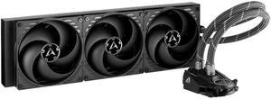 ARCTIC Liquid Freezer II 420 - Multi Compatible CPU AIO Water Cooler, Efficient PWM Controlled Pump, Fan Speed: 200-1700 RPM (Controlled via PWM), LGA1700 Compatible - Black