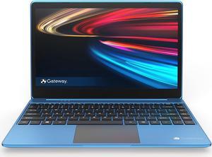 Gateway 14.1" Ultra Slim Notebook, FHD, Intel Celeron, Dual Core, 4GB/64GB, Tuned by THX Audio, Mini HDMI, Cortana, 1MP Webcam, Windows 10 S, Microsoft 365 Personal 1-Year Included, Blue