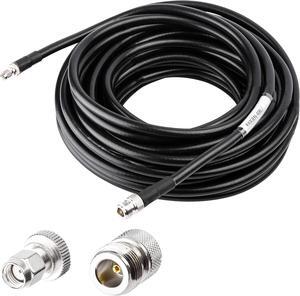 RAIGEN-400 N Type Female to RP-SMA Male - Helium Miner Cable 75ft Low Loss Extension for LoRa Antenna HNT Hotspot Nebra RAK Bobcat Syncrob Sensecap WiFi 4G LTE 10-100ft (75ft N-Female to SMA-Male)