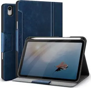Antbox Case for iPad mini 7 A17 Pro, iPad mini 7th/6th Generation Case (2024/2021) with Pencil Holder Vegan Leather Smart Cover with Auto Sleep/Wake Stand Function