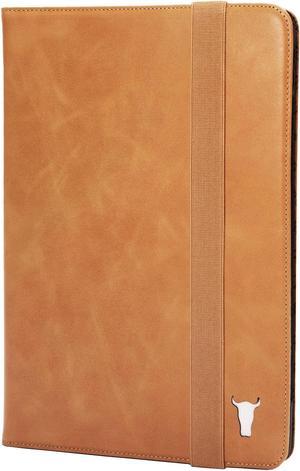 TORRO Case Compatible with iPad Mini 6 - Genuine Leather iPad Mini 6th Generation (2021) Cover with Stand Function, Apple Pencil Connectivity and Wake Sleep Function (Tan)