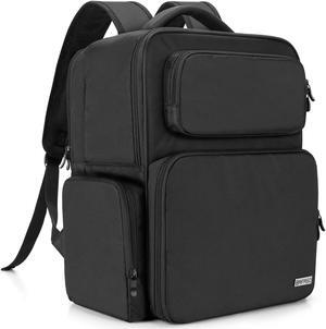 BAFASO Large Makeup Backpack, Makeup Bag with Sleeve for Laptop, Black