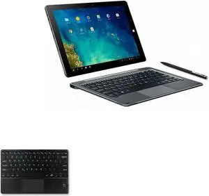 BoxWave Keyboard Compatible with Chuwi Hi10 Tablet - SlimKeys Bluetooth Keyboard with Trackpad, Portable Slim TouchPad - Jet Black